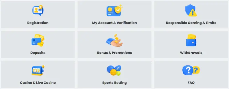 Customer support at 30Bet Casino